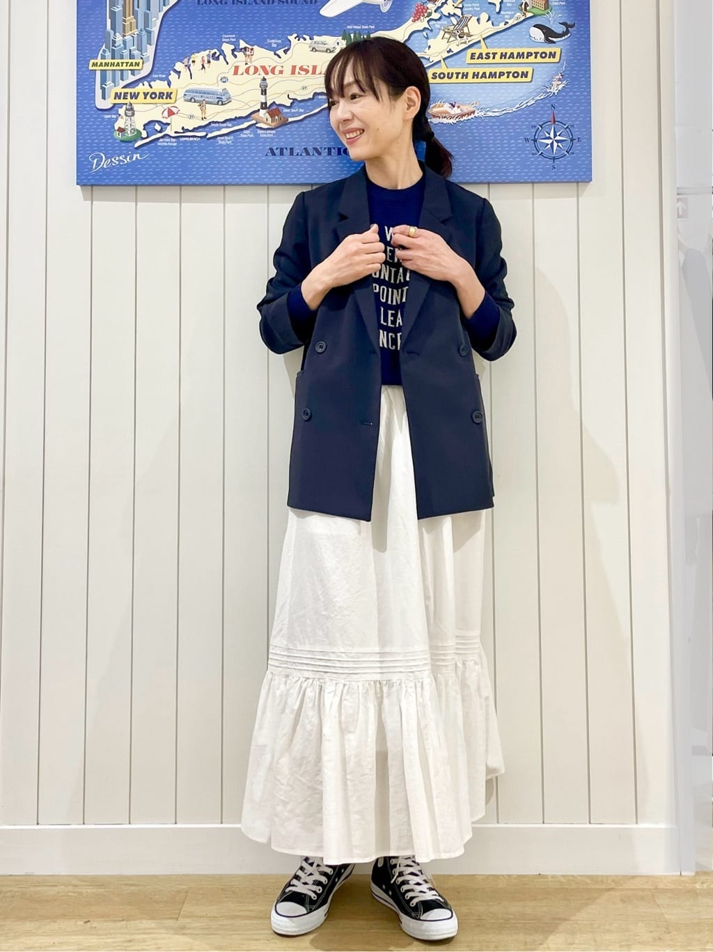 uwatokoさんの「Dessin｜【入卒/セレモニー/お仕事/セットアップ可能】ダブルジャケット」を使ったコーディネート
