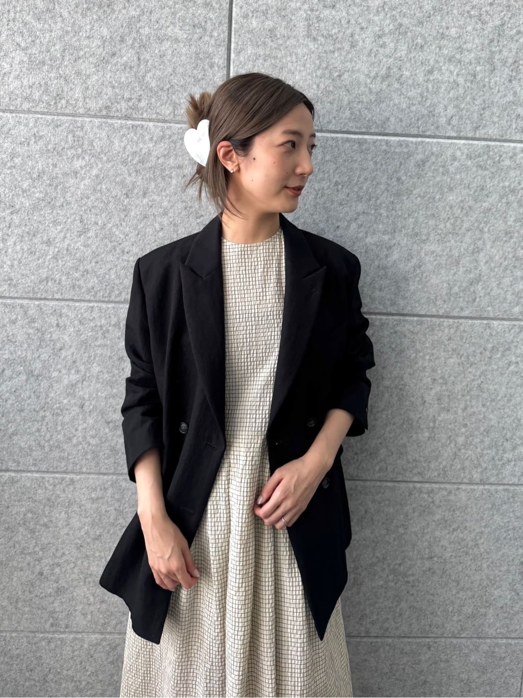 uchi__yamaさんの「CODE A｜shoulder ribbon dress」を使ったコーディネート