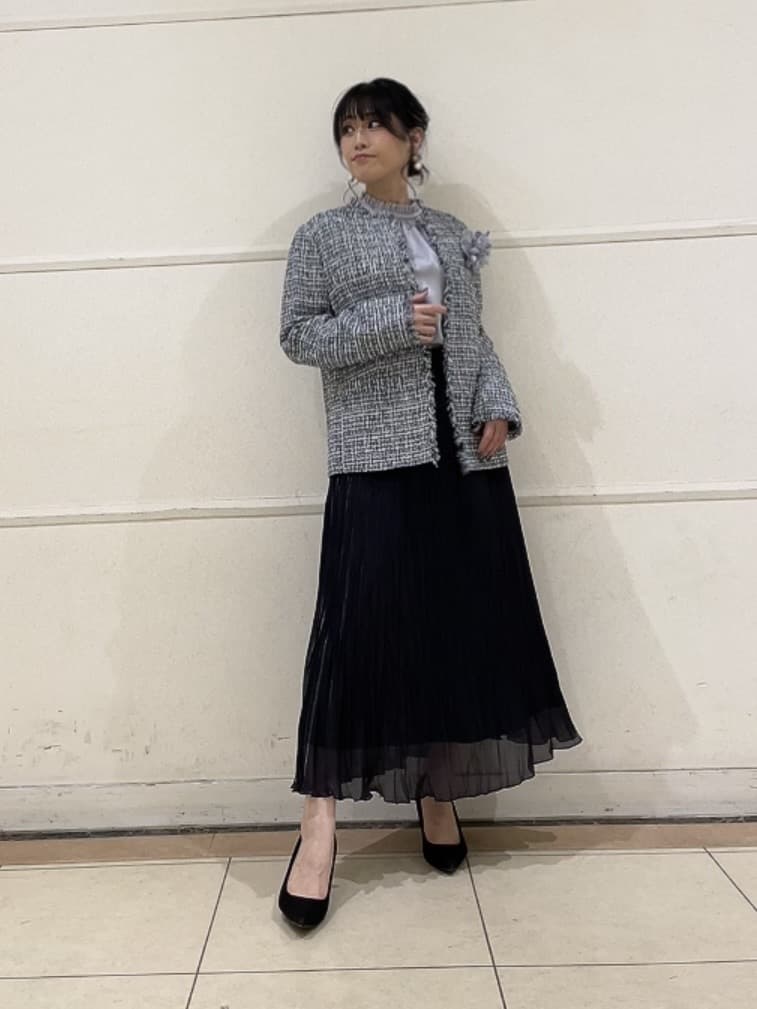 watanabeさんの「UNTITLED｜【仕事着/スーツ】ファンシーツイード ジャケット」を使ったコーディネート