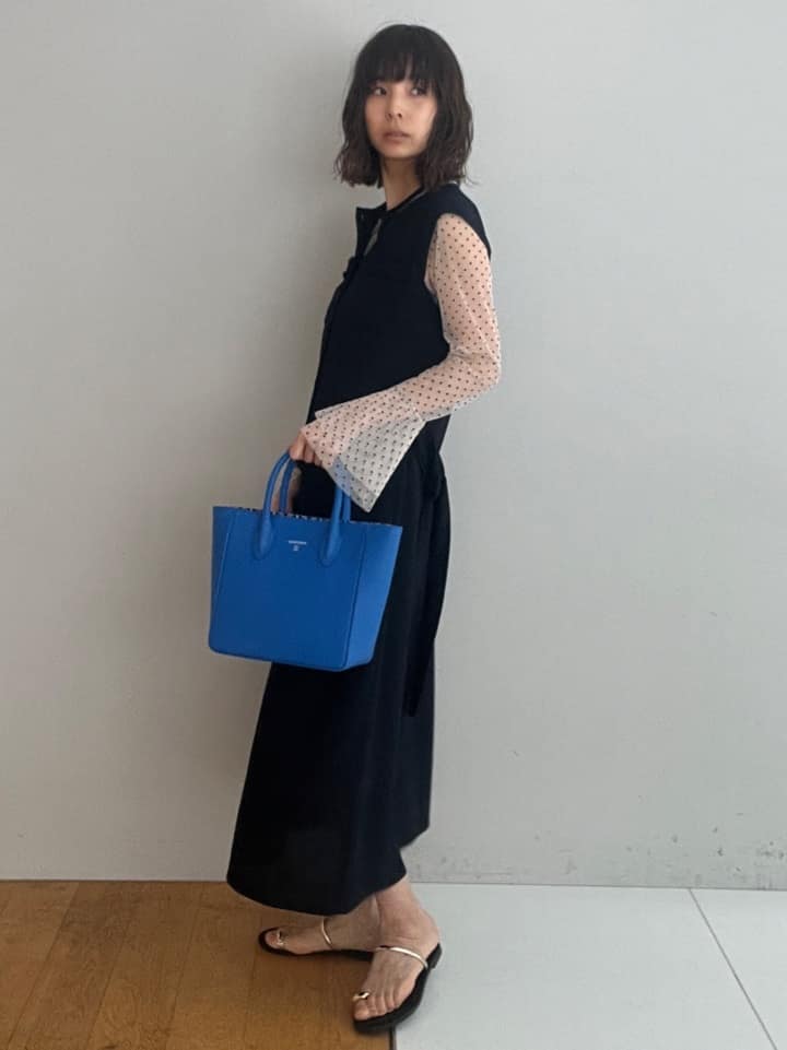 misaさんの「DRESSTERIOR｜【洗える/シアー素材】シアードットベルスリーブカットソー」を使ったコーディネート