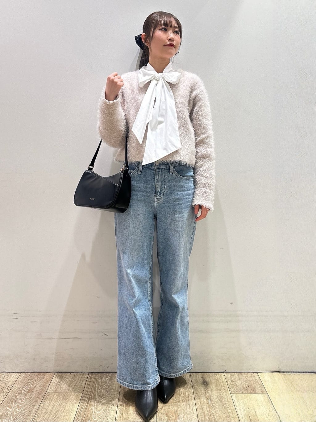 MOMOさんの「index｜撥水ショートダウン【防風／抗菌防臭／洗濯機洗い可】《SS～LL》」を使ったコーディネート