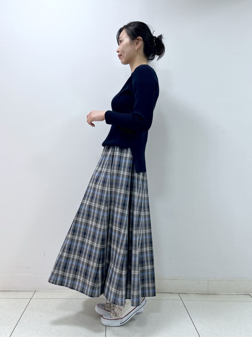 Kaiさんの「Dessin｜【洗える】ボートネックリブニット」を使ったコーディネート