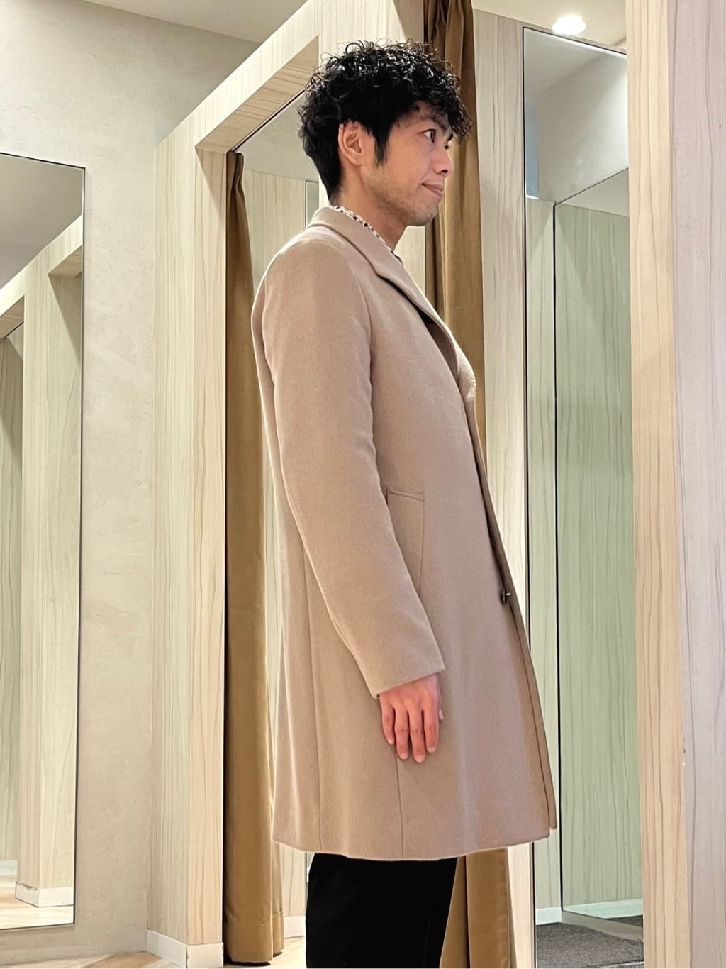 URAさんの「TAKEO KIKUCHI｜畦編みチェック プルオーバーニット」を使ったコーディネート