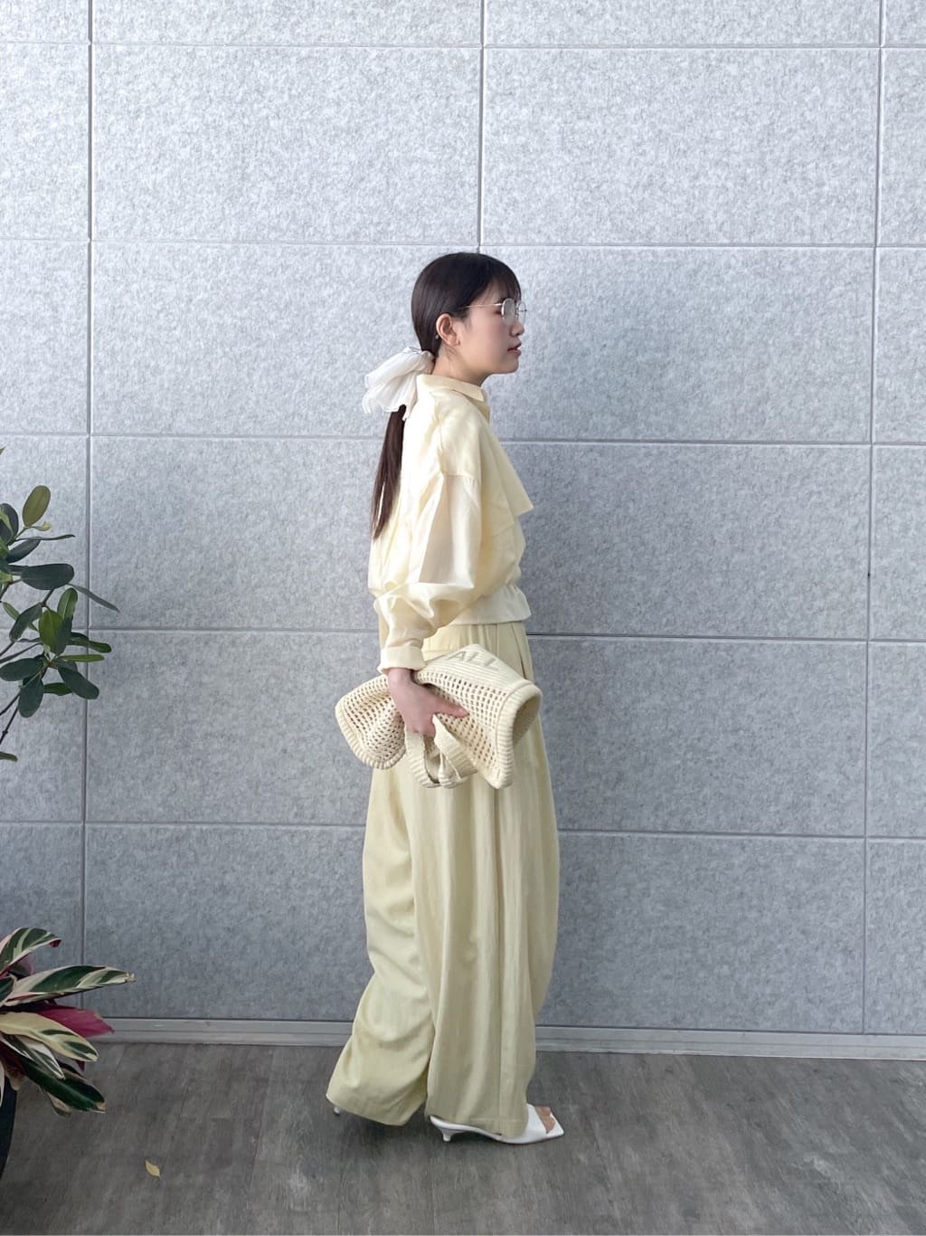Renoさんの「INDIVI｜ロゴ刺繍リブタンクトップ」を使ったコーディネート