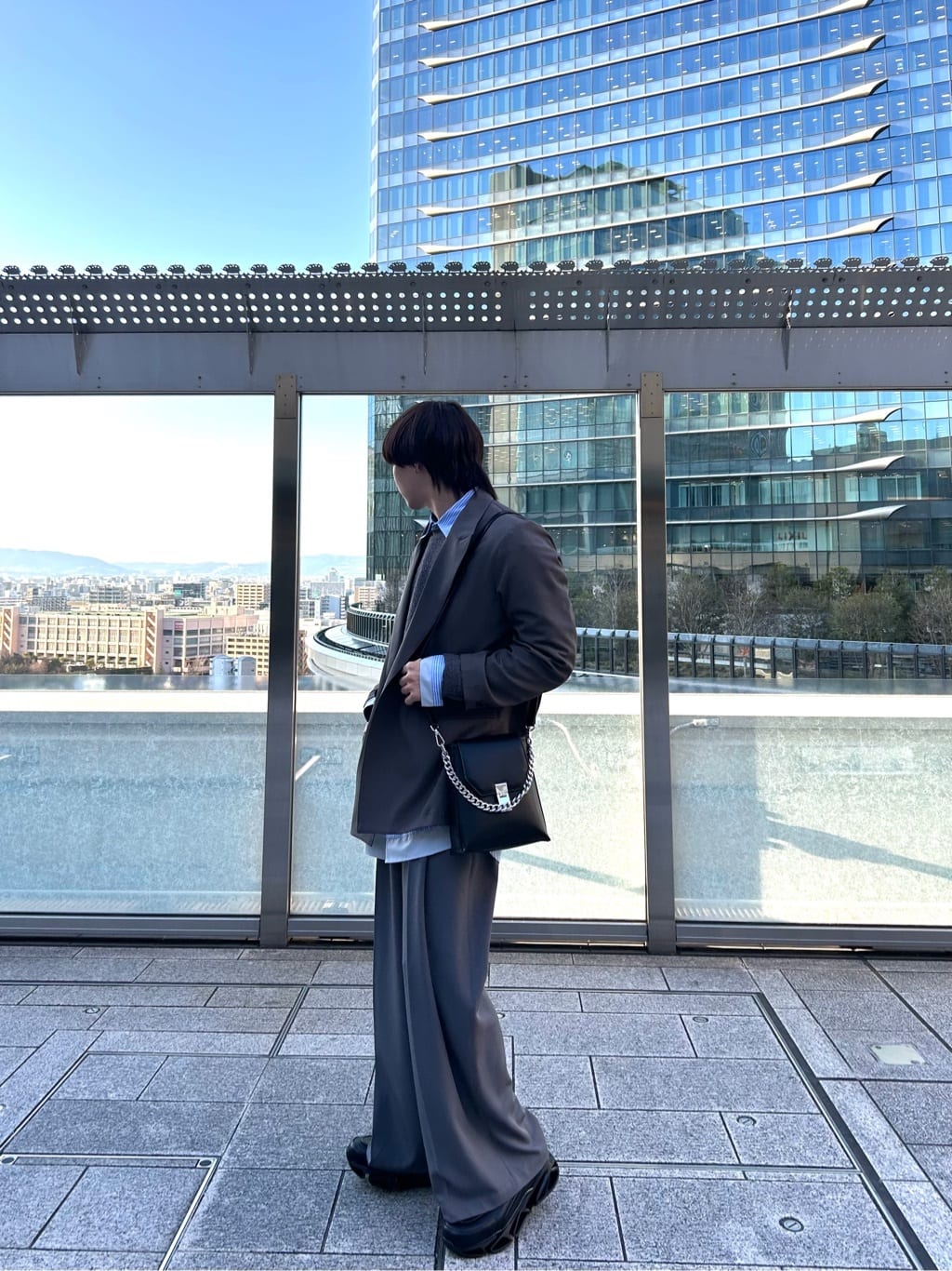しげちゃんさんの「tk.TAKEO KIKUCHI｜レイヤードストライプシャツ」を使ったコーディネート
