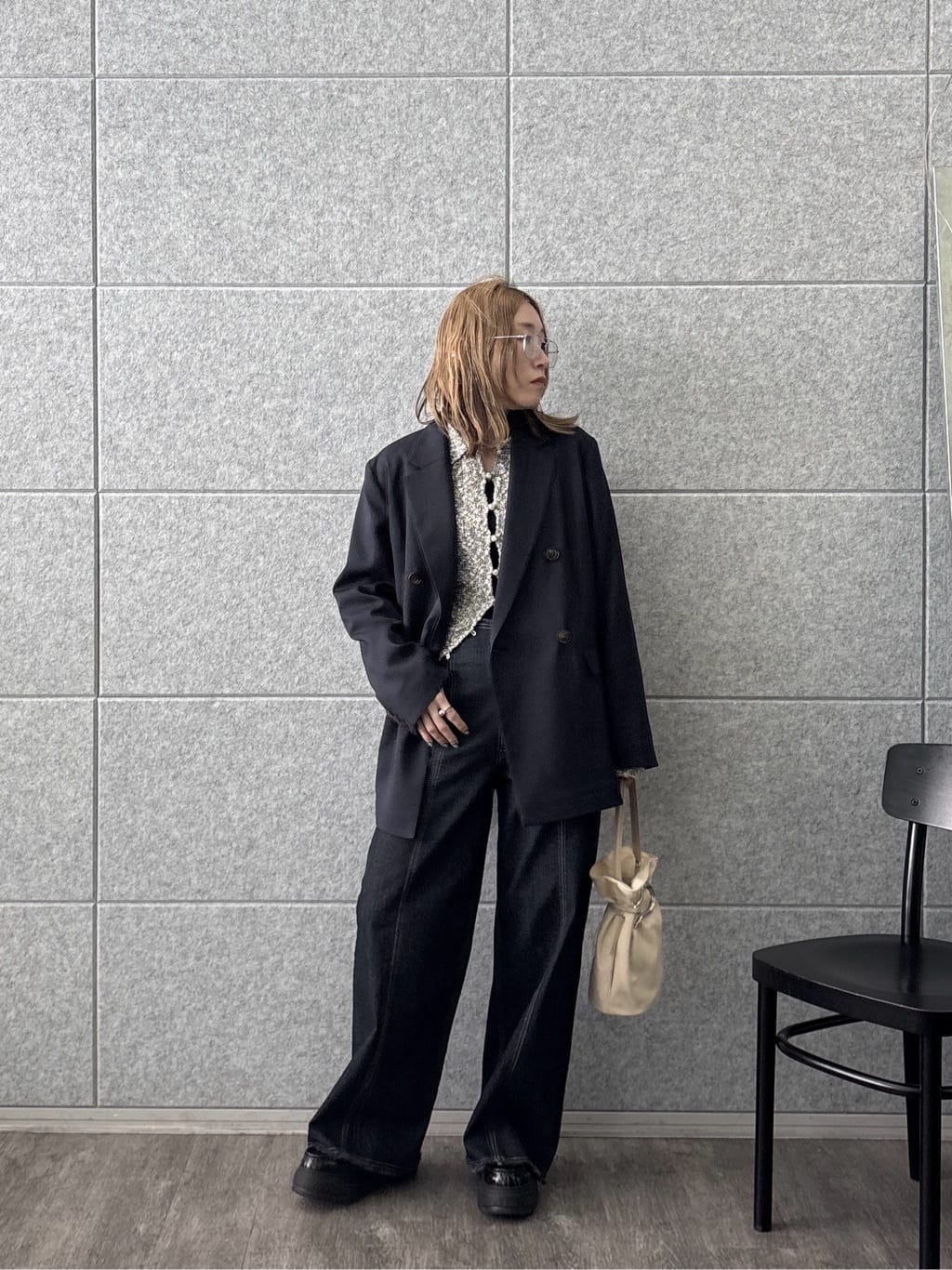 kotakiさんの「INDIVI｜ダブルブレストオーバージャケット」を使ったコーディネート