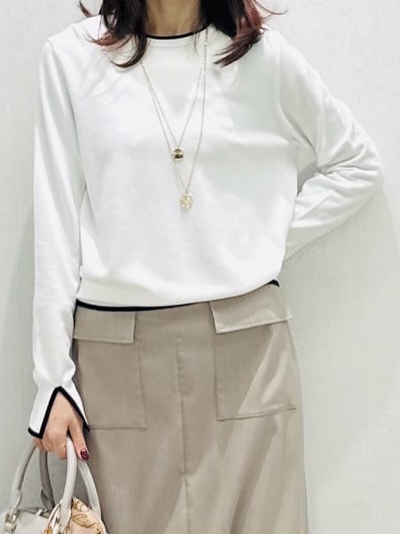 Miwaさんの「UNTITLED｜【アンサンブル可/洗える】ウォームスパンニット」を使ったコーディネート