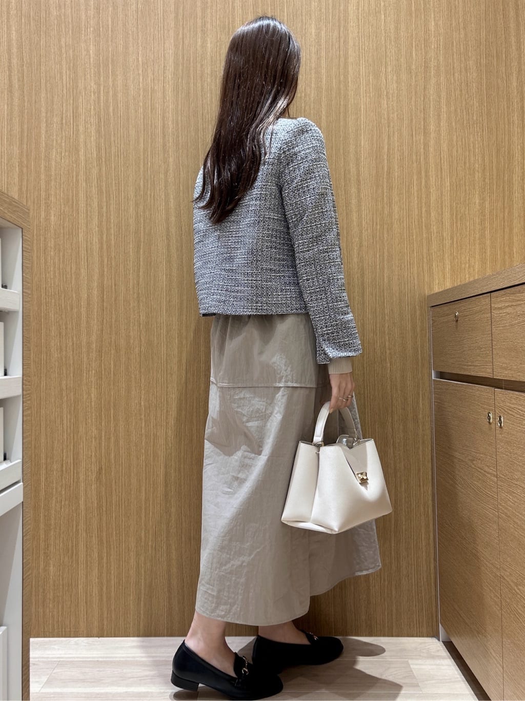 maiさんの「OPAQUE.CLIP｜《通勤対応》 コットンツイードジャケット」を使ったコーディネート