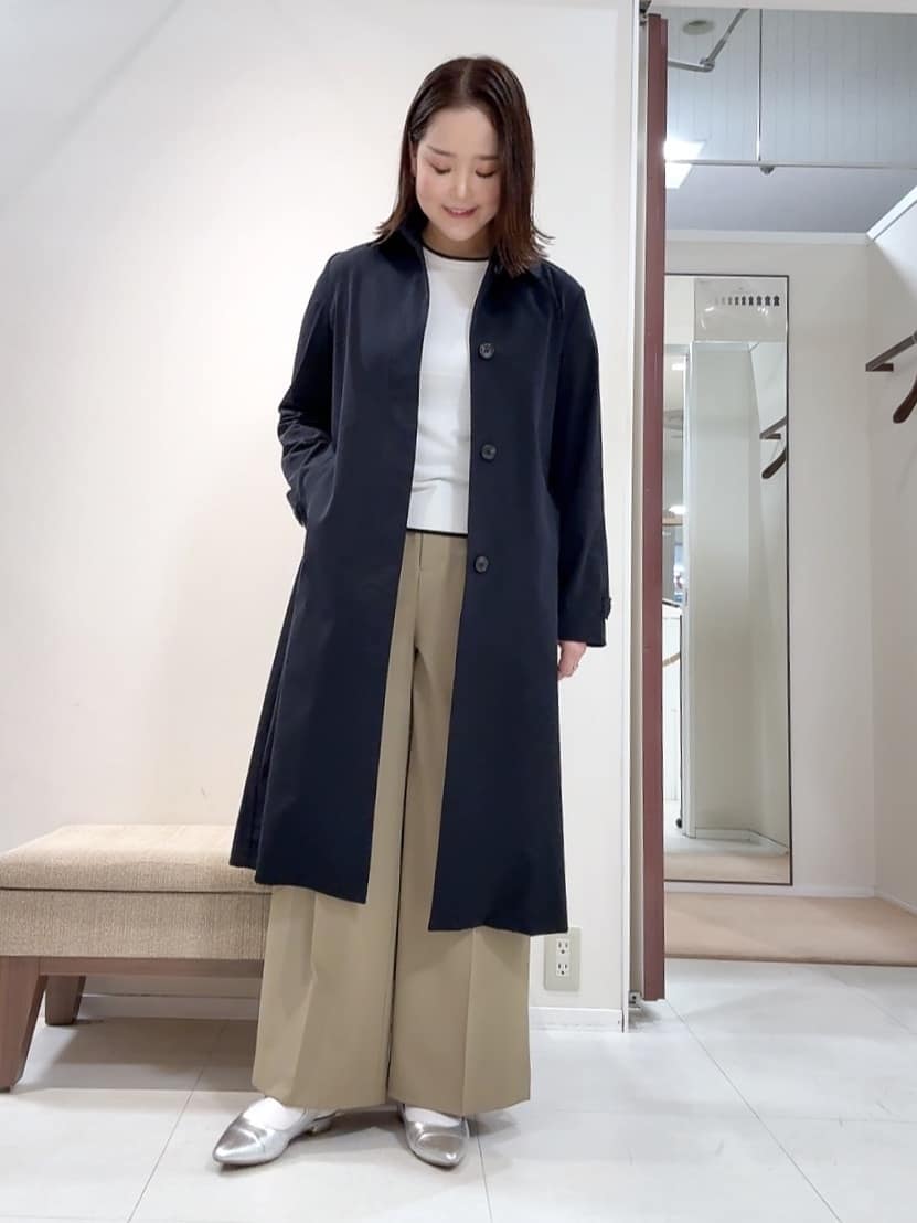 YUIさんの「UNTITLED｜◆【はっ水/洗える】タスランステンカラーコート」を使ったコーディネート