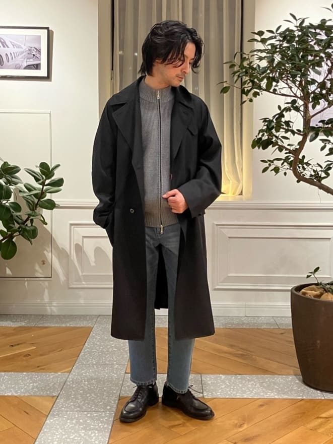 junyaさんの「DRESSTERIOR｜◆【Safari5月号掲載】10．6oz コンフォートワイドデニムパンツ」を使ったコーディネート