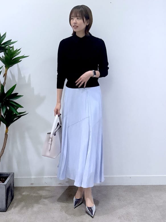 yukaさんの「UNTITLED｜◆【洗える/後ろウエストゴム】ロングスカート」を使ったコーディネート