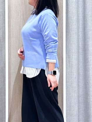 naoさんの「grove｜高評価！【洗濯機OK】ベーシックニット【毛玉軽減】」を使ったコーディネート