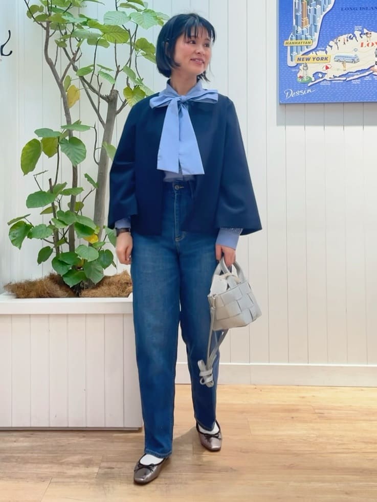 mikaさんの「Dessin｜【入卒/セレモニー/セットアップ可能】ダブルクロステーパードパンツ」を使ったコーディネート
