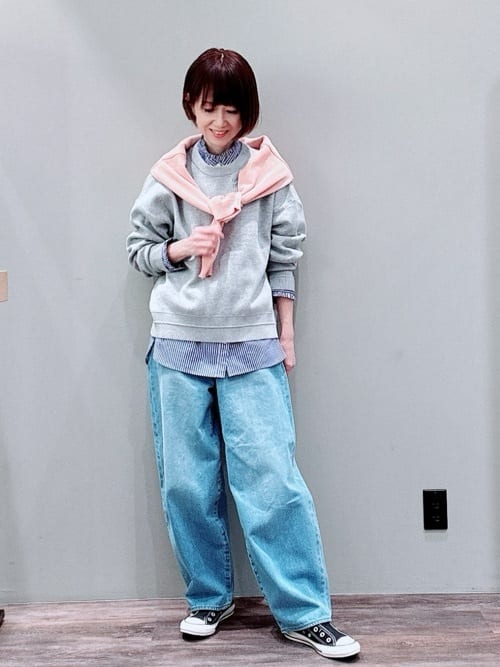 Satoさんの「Dessin｜【洗える】フリルネックブラウス」を使ったコーディネート