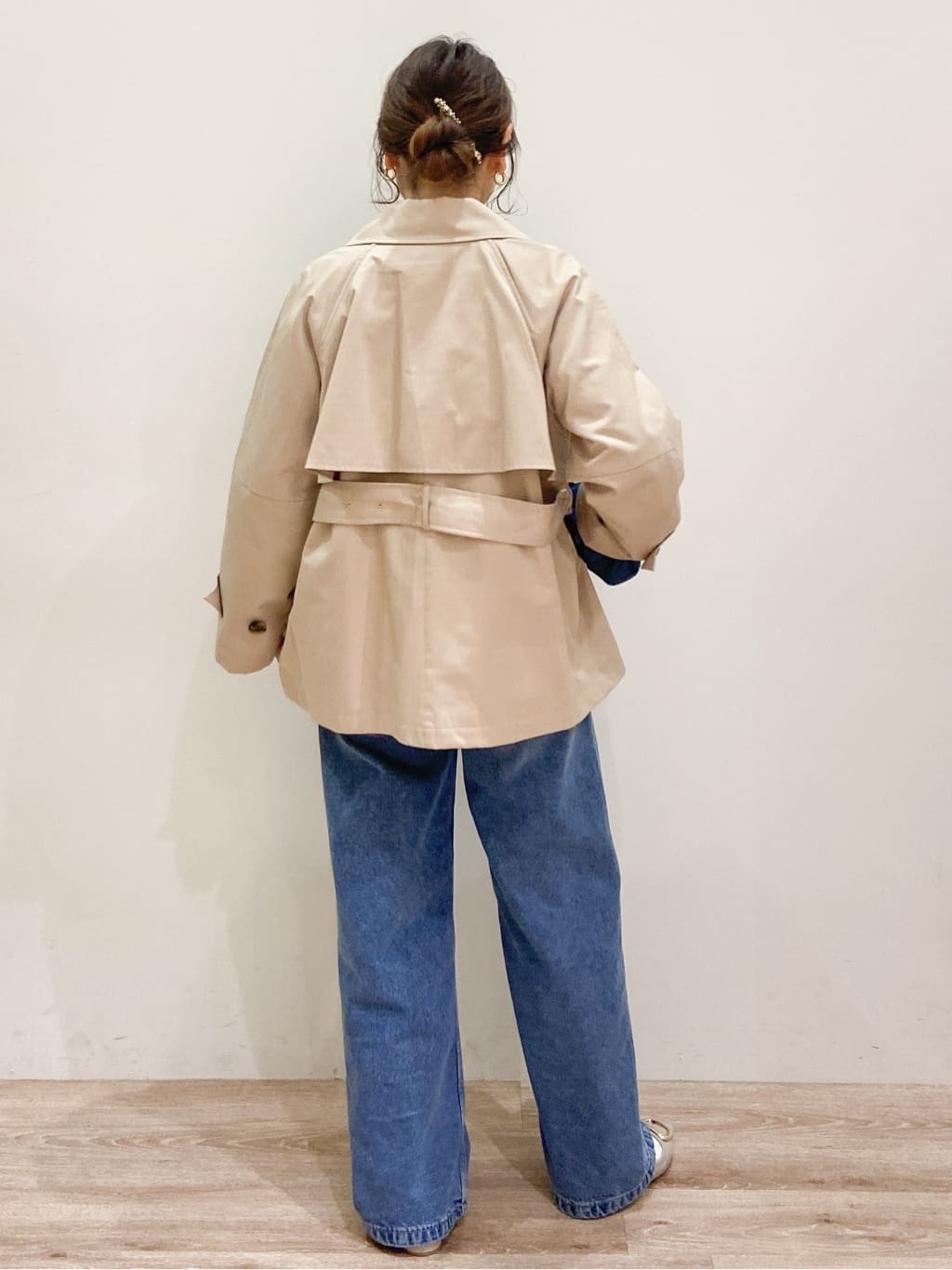 risayanさんの「OPAQUE.CLIP｜ミドルトレンチコート【洗濯機OK】」を使ったコーディネート