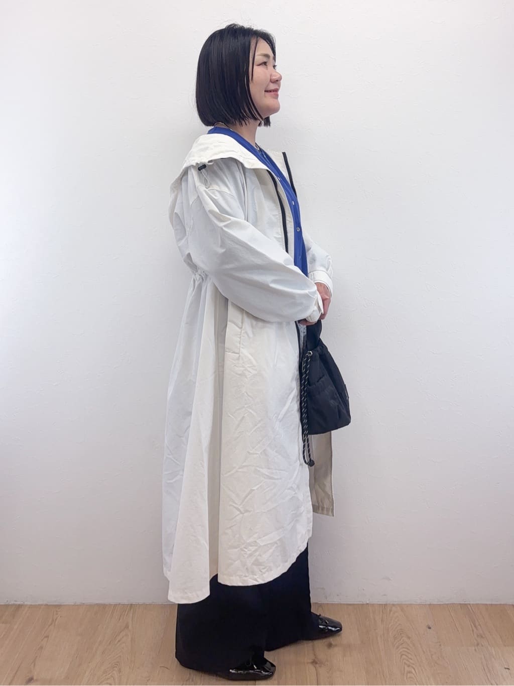 Takeさんの「OPAQUE.CLIP｜撥水フードZIPロングコート【洗濯機OK】」を使ったコーディネート