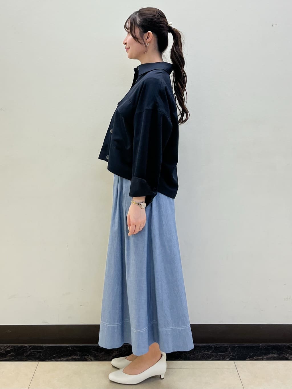 mikikoさんの「Reflect｜【アンサンブル可】バイカラーニット」を使ったコーディネート