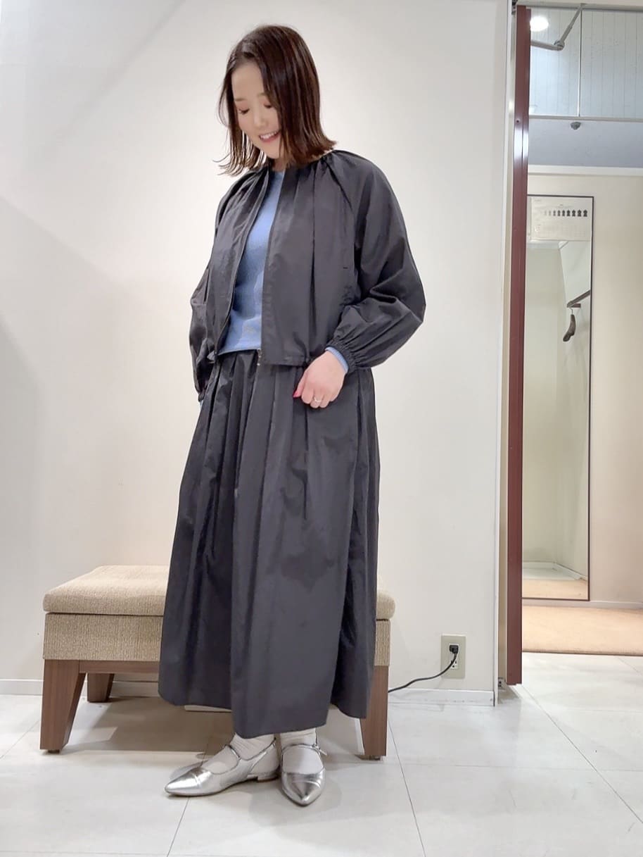 YUIさんの「UNTITLED｜◆【セットアップ可/はっ水】シャイニータイプライターブルゾン」を使ったコーディネート