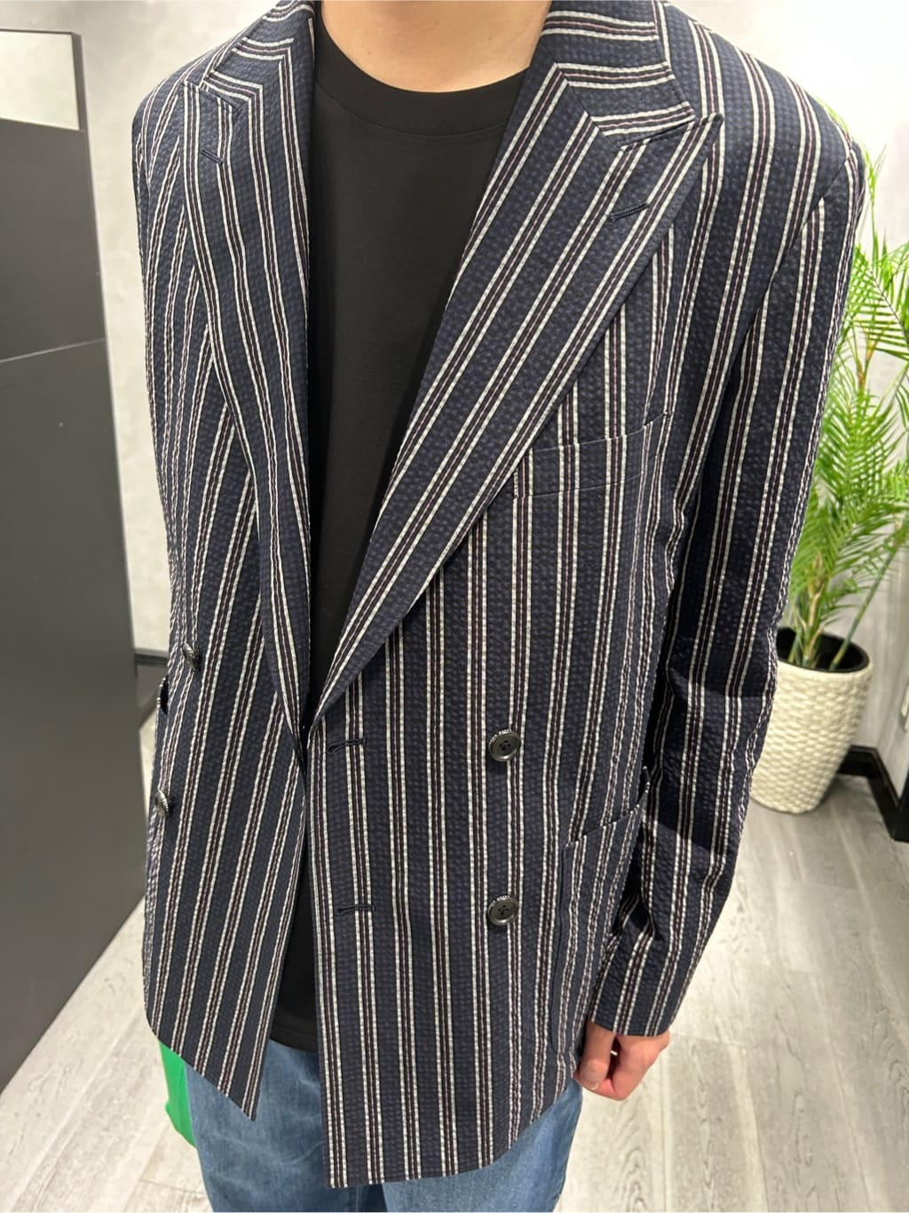ruiさんの「TAKEO KIKUCHI｜【BOWLER HAT LABEL】サッカーストライプ ダブルジャケット」を使ったコーディネート