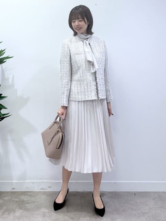yukaさんの「UNTITLED｜【仕事着/スーツ】ファンシーツイード ジャケット」を使ったコーディネート