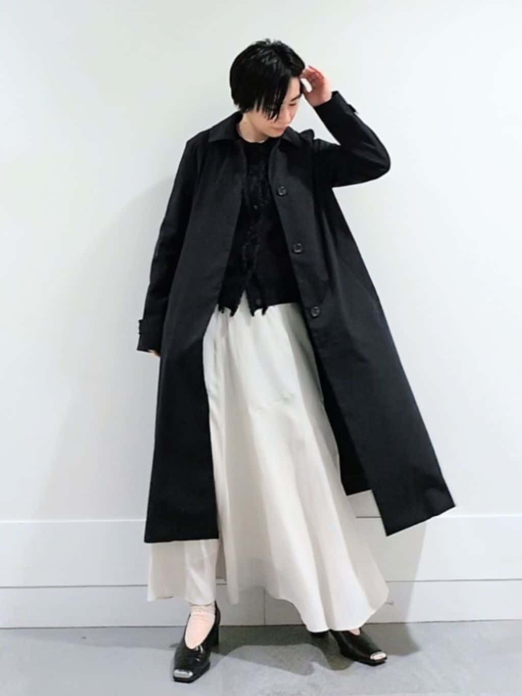 ミズタさんの「UNTITLED｜◆【はっ水/洗える】タスランステンカラーコート」を使ったコーディネート