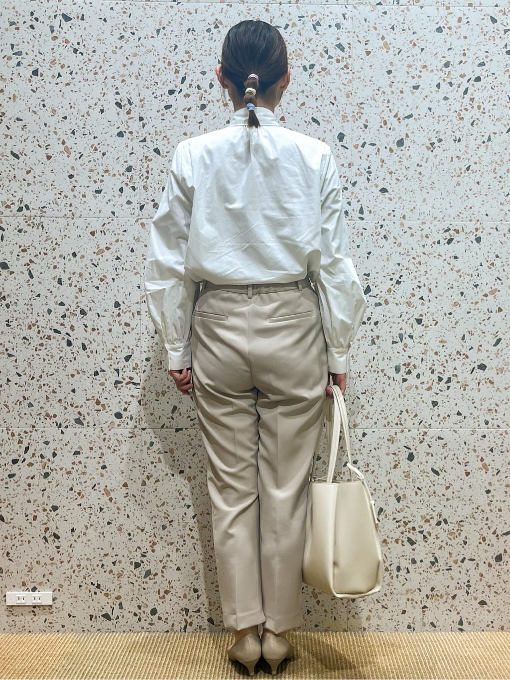 さくらさんの「OPAQUE.CLIP｜《通勤対応》ボウタイシャツブラウス【洗濯機OK】」を使ったコーディネート