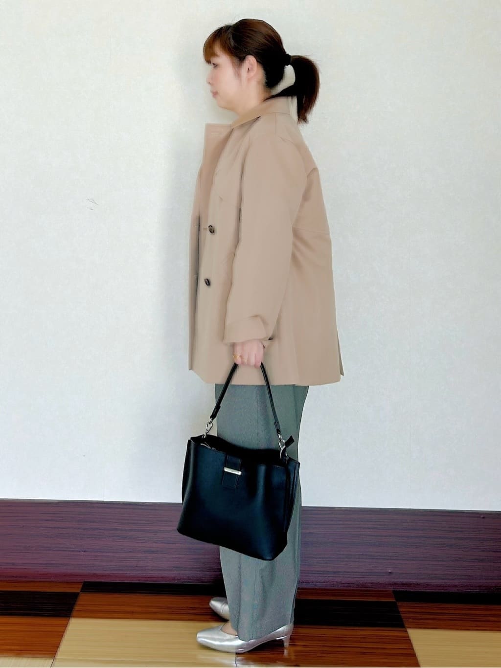 ひーさんの「Reflect｜【ライトアウター／ゆったり羽織れる／気軽な羽織りに◎】ライトブルゾン」を使ったコーディネート