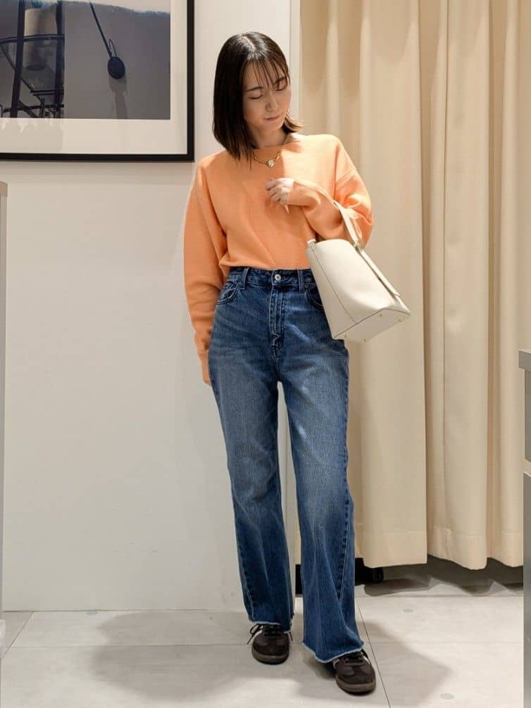 なめさんの「THE SHOP TK｜【S-XLサイズ/選べる6色】どこから見ても美しい ガーターニット/洗濯機OK」を使ったコーディネート