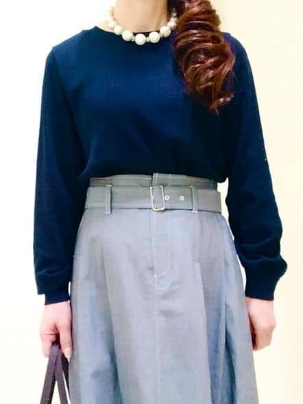 花さんの「Reflect｜ダンガリータックフレアスカート」を使ったコーディネート