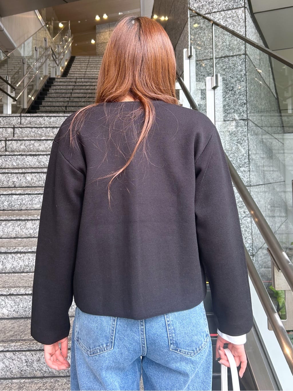 Risaさんの「OPAQUE.CLIP｜スナップボタンニットカーディガン【洗濯機OK】」を使ったコーディネート