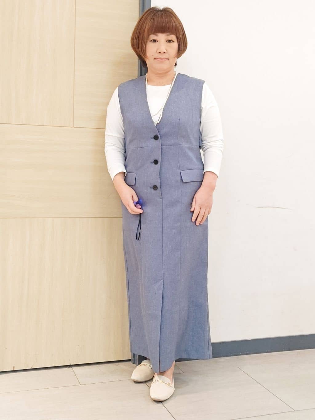 むぅポンさんの「grove｜着心地軽やか、動きやすいストレッチデニムジャケット」を使ったコーディネート