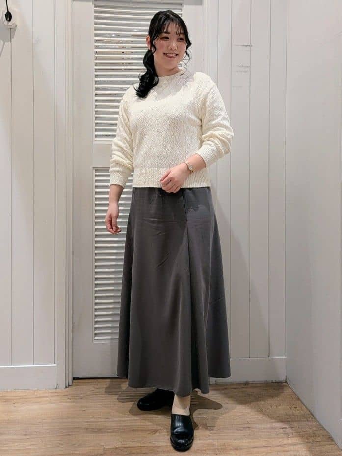ayakaさんの「Dessin｜【洗える】ローゲージコットンニット」を使ったコーディネート
