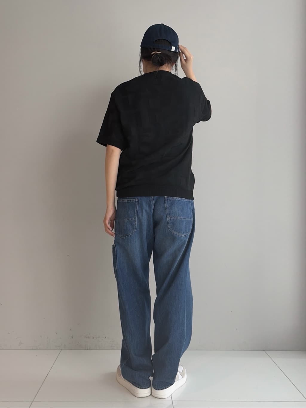 Akutagawaさんの「TAKEO KIKUCHI｜【徳島ニット】ニットＴシャツ」を使ったコーディネート