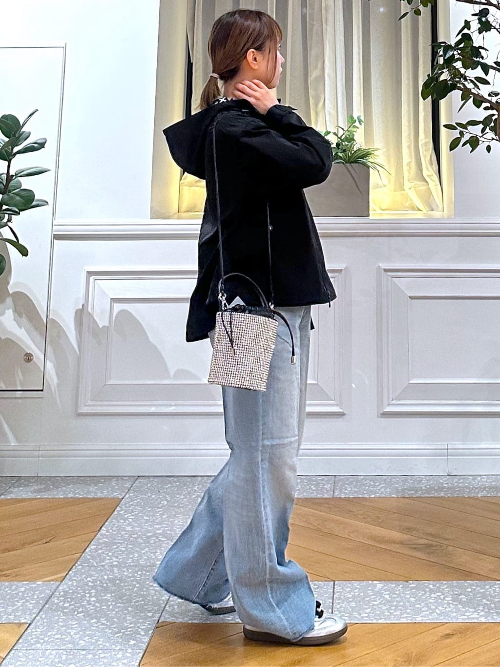 なべこさんの「DRESSTERIOR｜【ウォッシャブル/撥水素材】撥水ツイル マウンテンパーカー」を使ったコーディネート
