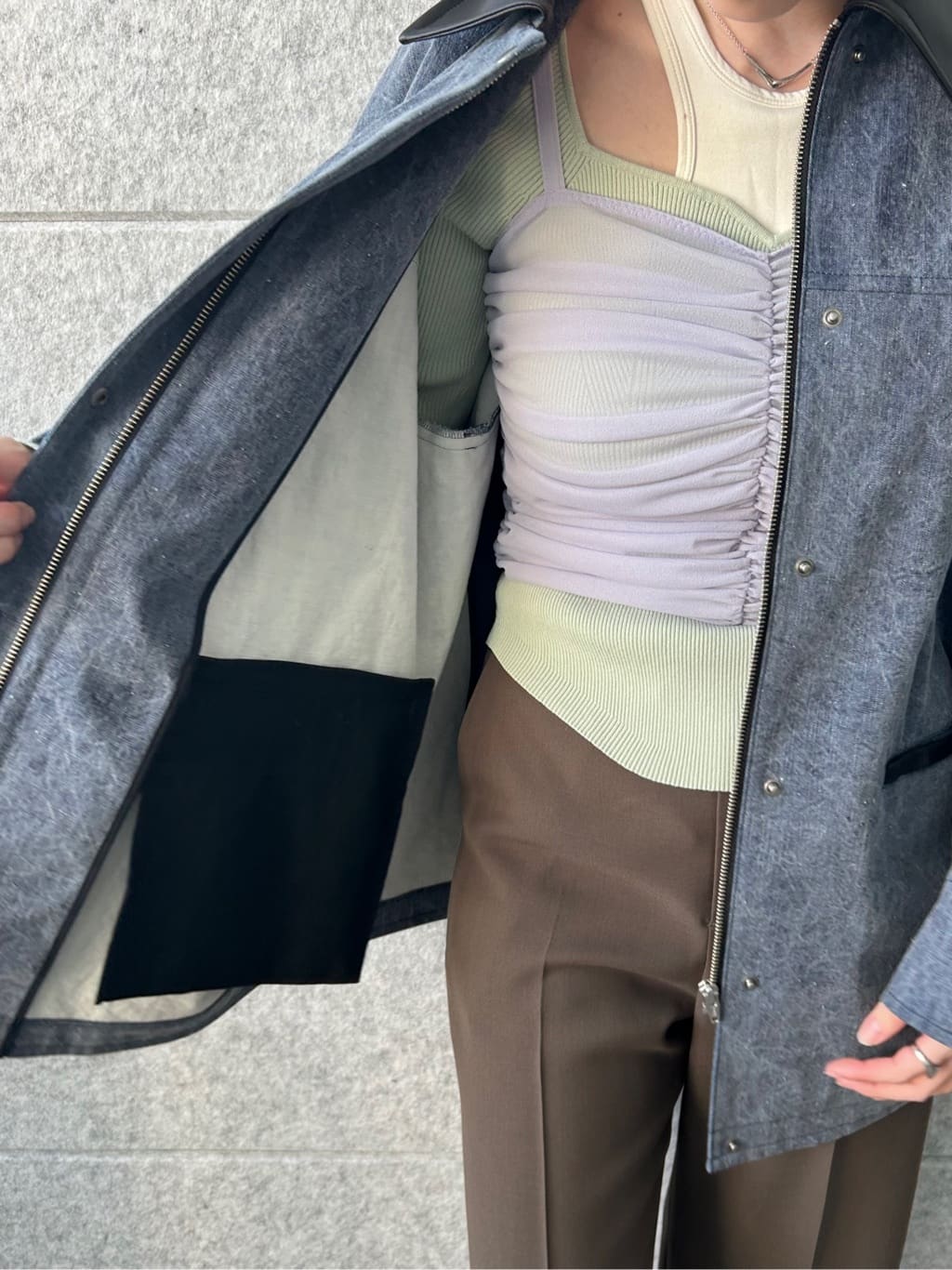 honoka Aさんの「CODE A｜pigment denim coverall」を使ったコーディネート