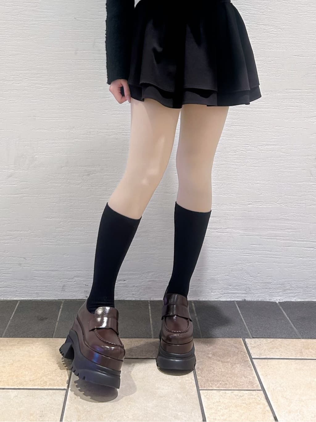 ゆうりさんの「ESPERANZA｜プラットフォームローファー」を使ったコーディネート