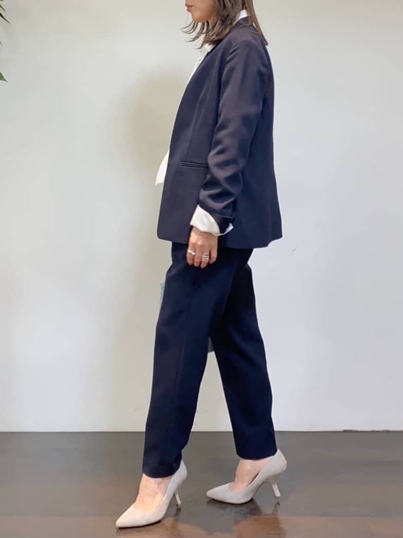 tomoさんの「UNTITLED｜◆【洗える/接触冷感】リラックスボウタイブラウス」を使ったコーディネート