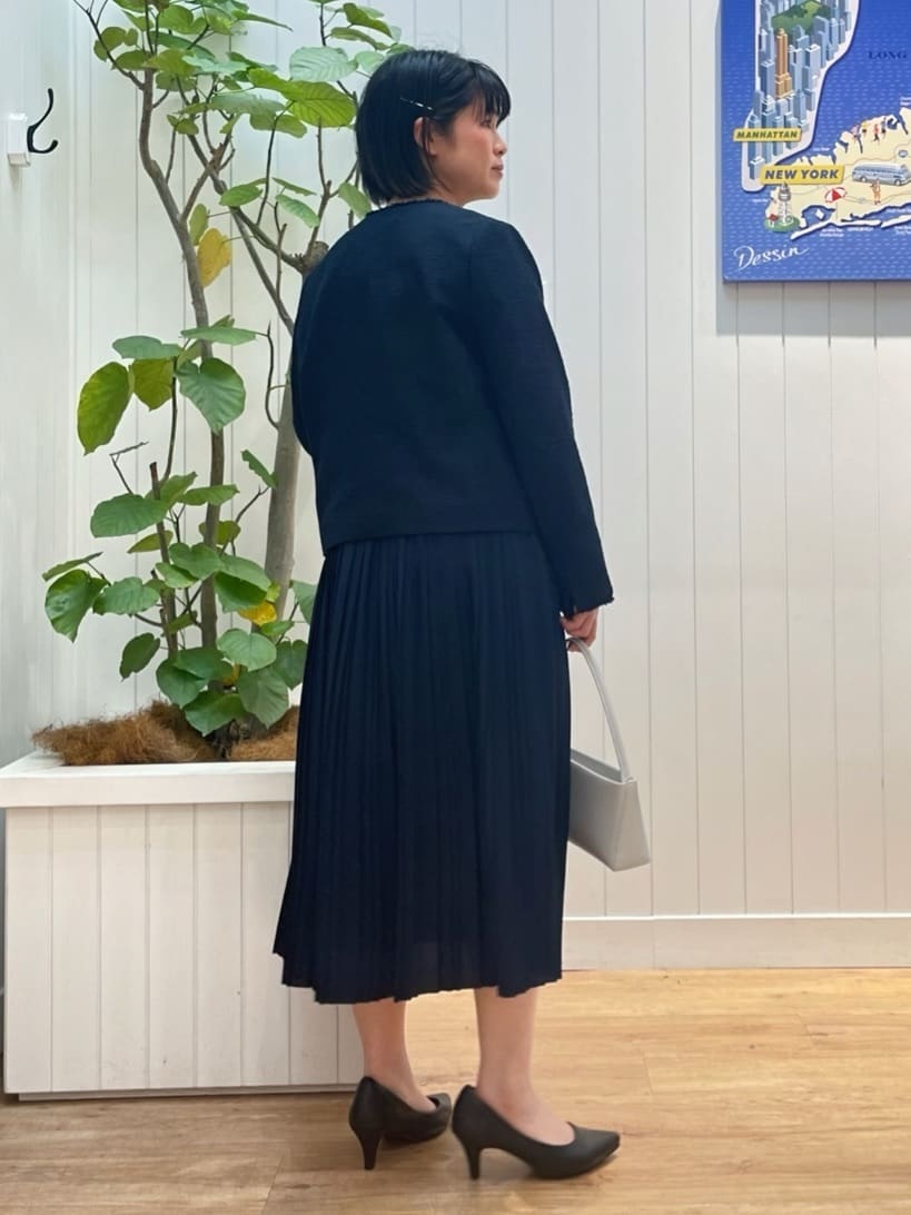 mikaさんの「Dessin｜ツイードクルーネックジャケット」を使ったコーディネート