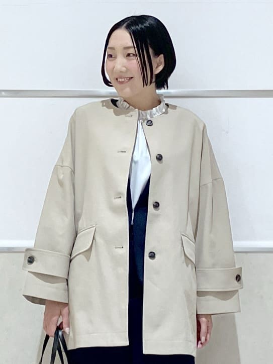 eriko さんの「Dessin｜【通勤/セットアップ可能】ソフトボンディングジャケット」を使ったコーディネート