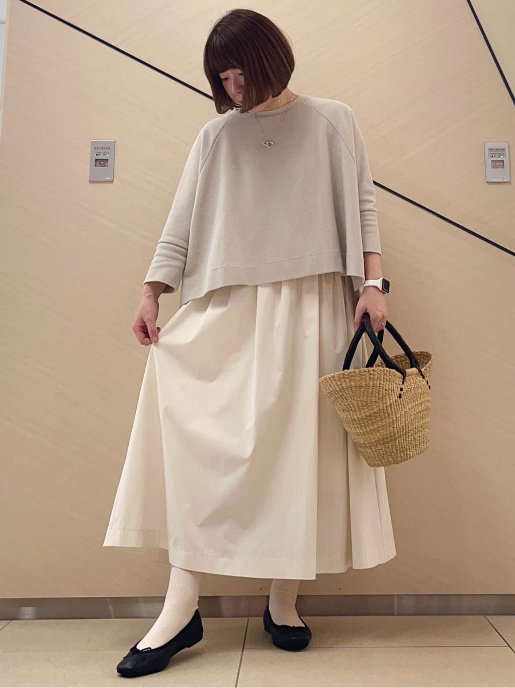 yahataさんの「DRESSTERIOR｜【otonaMUSE5月号掲載/ウォッシャブル】タックギャザー スカート」を使ったコーディネート