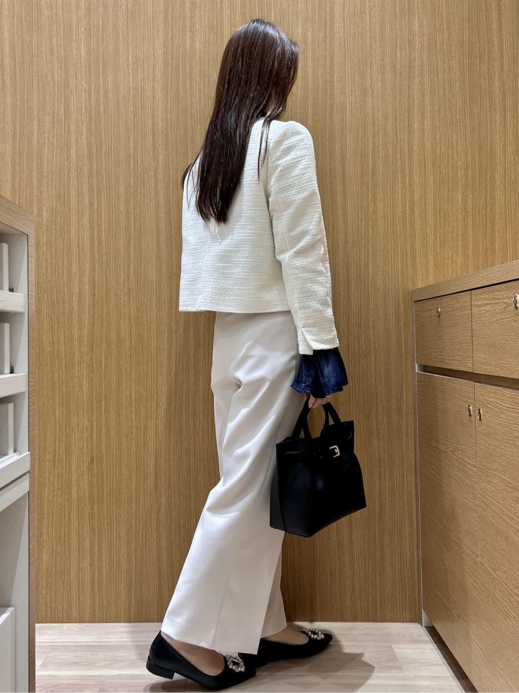maiさんの「OPAQUE.CLIP｜《通勤対応》 コットンツイードジャケット」を使ったコーディネート