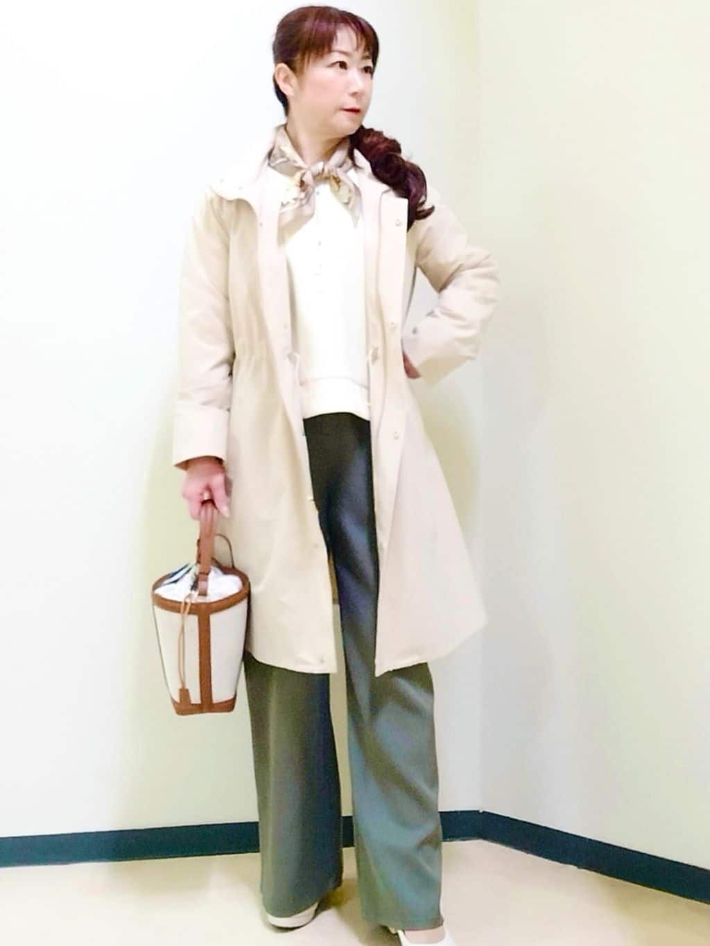 花さんの「Reflect｜ストレートワイドカーゴパンツ」を使ったコーディネート