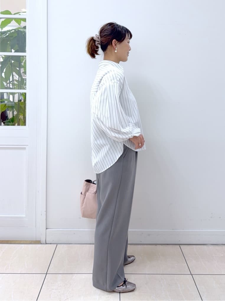 Osawaさんの「Dessin｜【洗える】バルーンスリーブバンドカラーシャツ」を使ったコーディネート