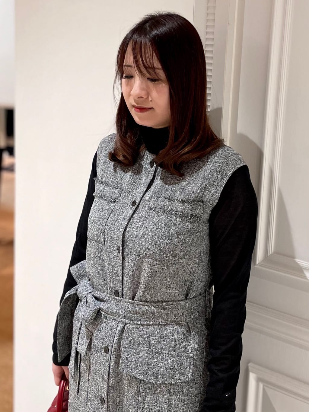 minowaさんの「DRESSTERIOR｜【シアー素材】シアータートルトップス」を使ったコーディネート