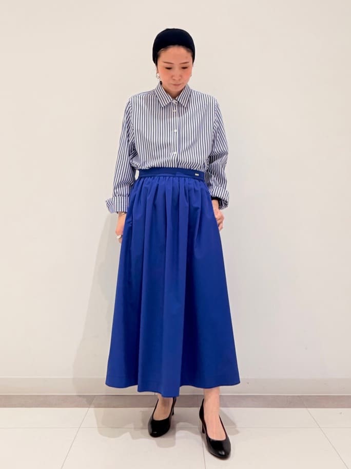 MIYAKAWAさんの「DRESSTERIOR｜【otonaMUSE5月号掲載/ウォッシャブル】タックギャザー スカート」を使ったコーディネート