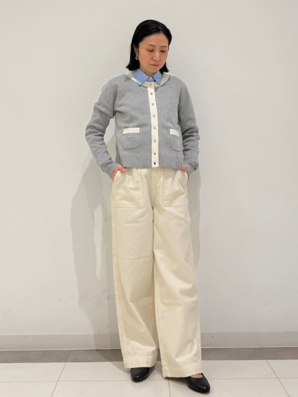 MIYAKAWAさんの「DRESSTERIOR｜◆ウォッシャブル コットンカシミヤ コンビカーデ」を使ったコーディネート