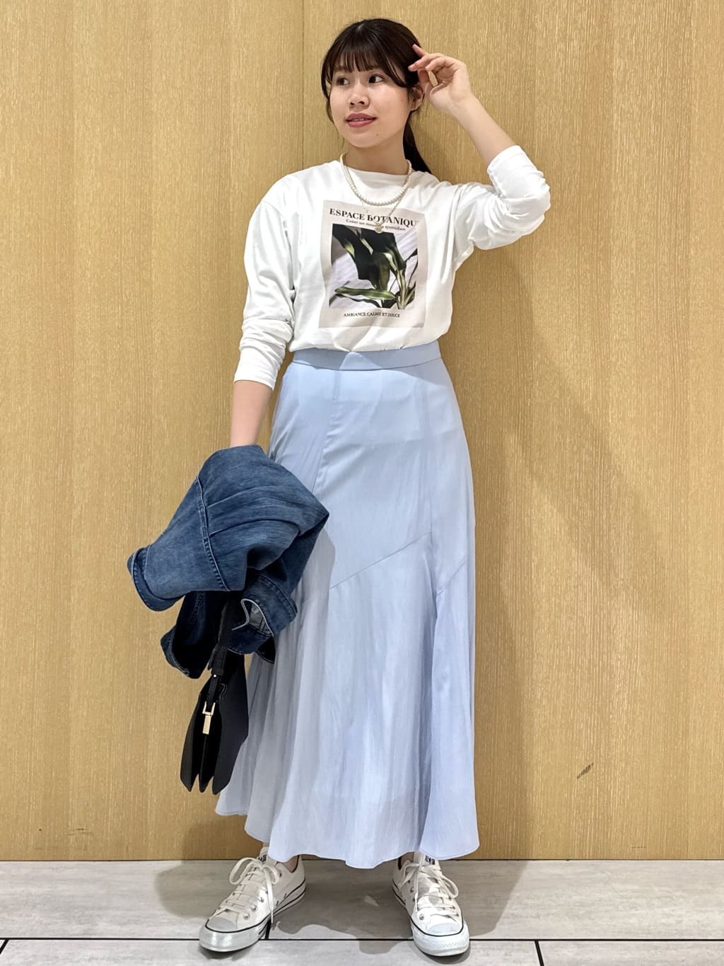 nanaさんの「UNTITLED｜【コットン100/洗える】フォトロングTシャツ」を使ったコーディネート