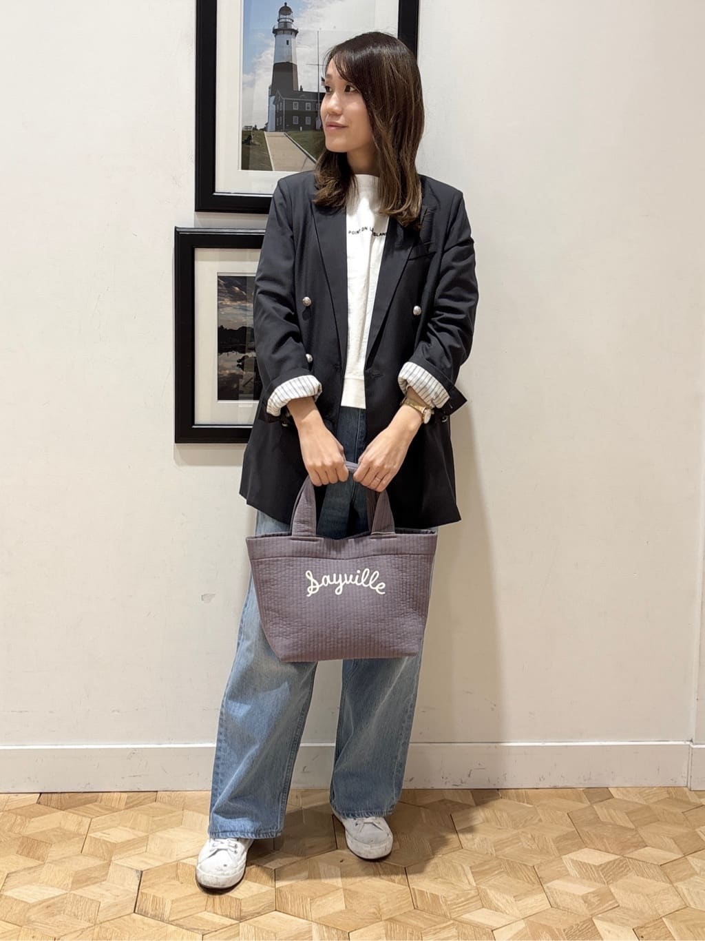 YUMIさんの「Dessin｜ダブルジャケット」を使ったコーディネート