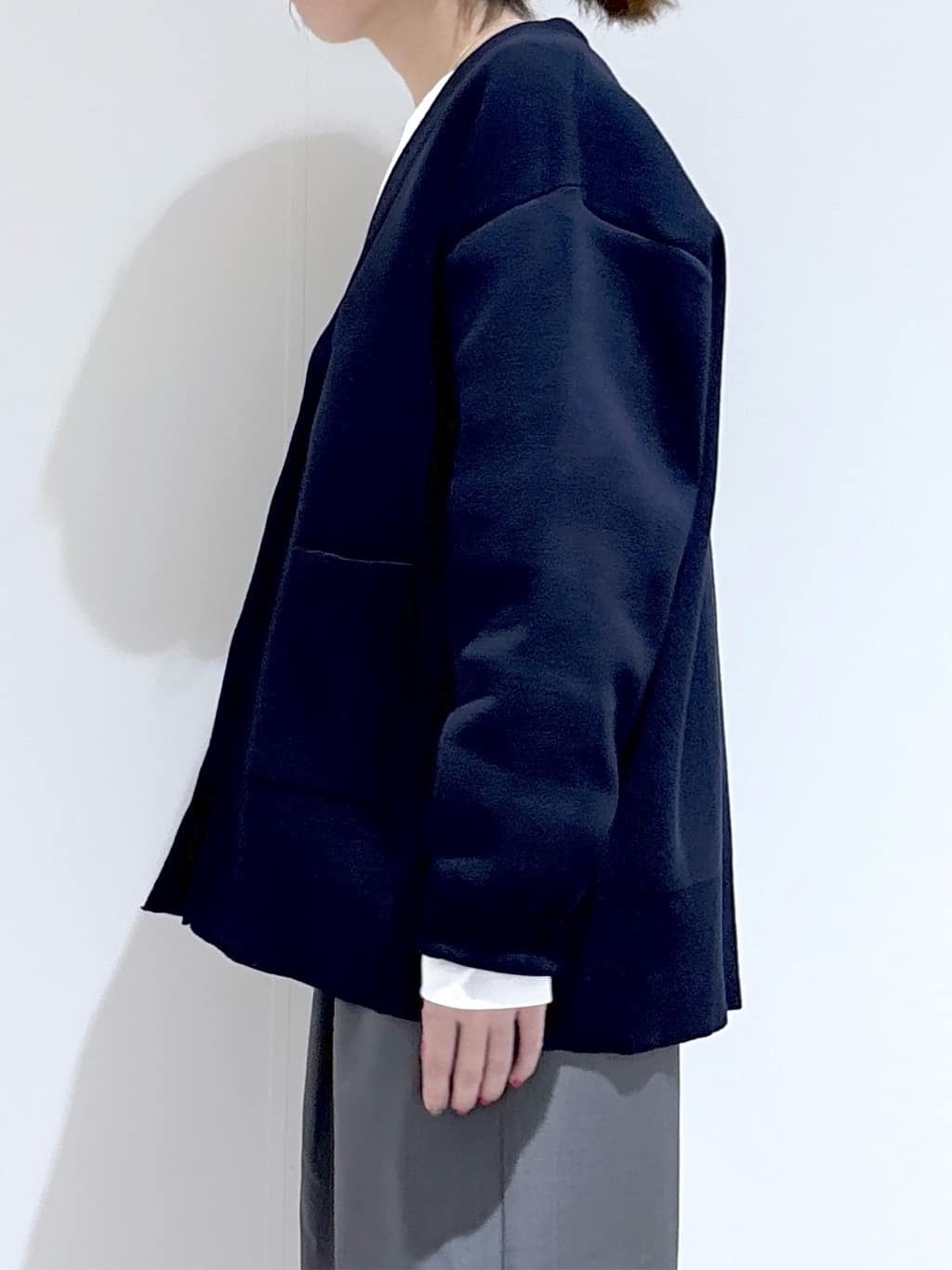 はなさんの「OPAQUE.CLIP｜ロゴプリントロングTシャツ【洗濯機OK】」を使ったコーディネート