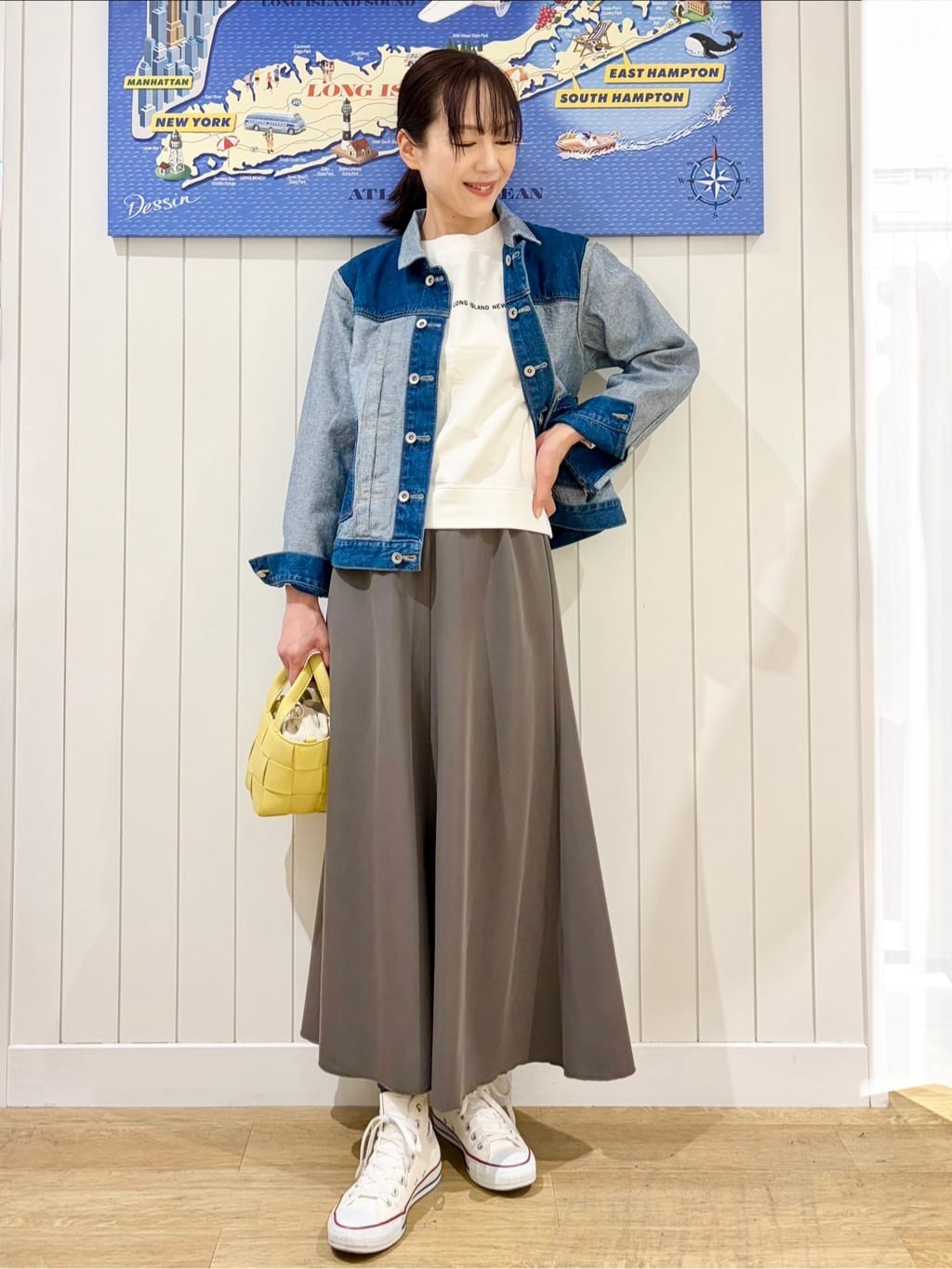 uwatokoさんの「Dessin｜【ユニセックス/2WAY】リバーシブルデニムジャケット」を使ったコーディネート